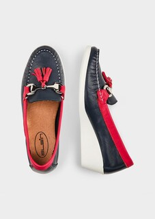 Leder-Mokassins mit Schmuckelement thumbnail 2