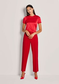 Knöchelfreie Jerseyhose mit Bügelfalten thumbnail 2