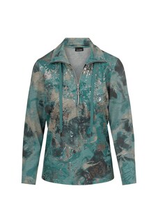 Sweatshirt met aquarelprint en glanseffect thumbnail 6