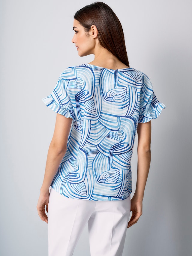 Bluse mit Volant am Ärmel 2