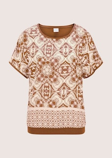 Relaxed summer top in a mixed-material design thumbnail 7