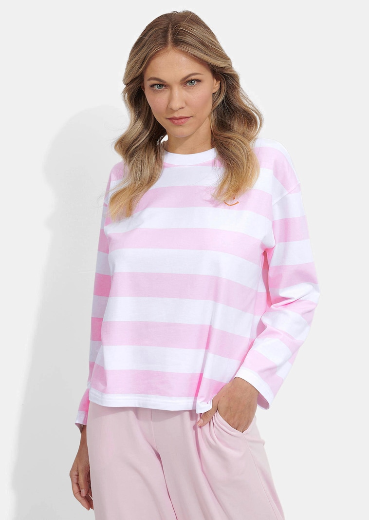 T-shirt en coton rayé