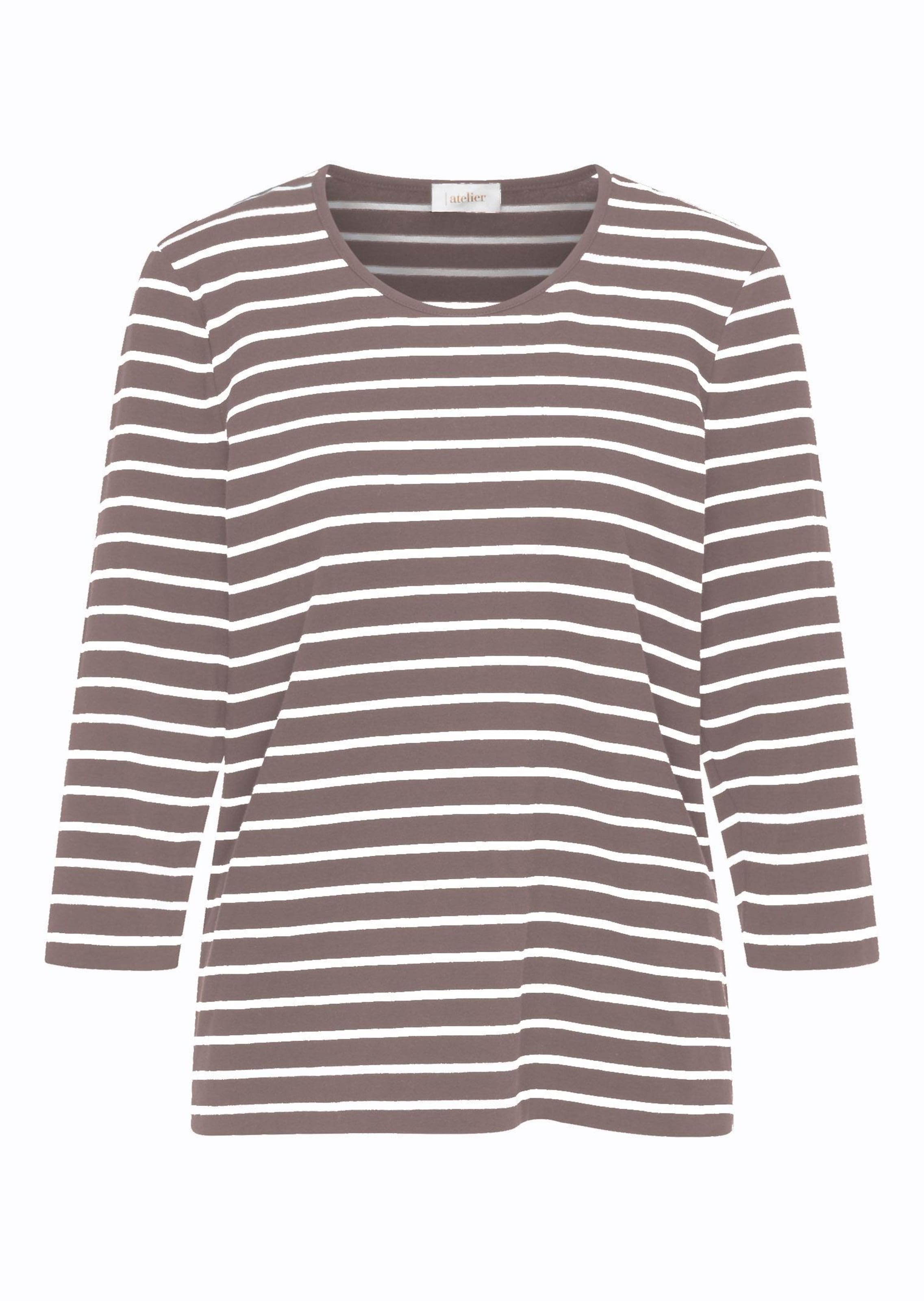 Meerkleurig gebreid, gestreept shirt