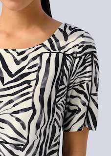 Bluse mit modischem allover Print thumbnail 4