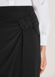 Pencil skirt with wrap effect thumbnail 5