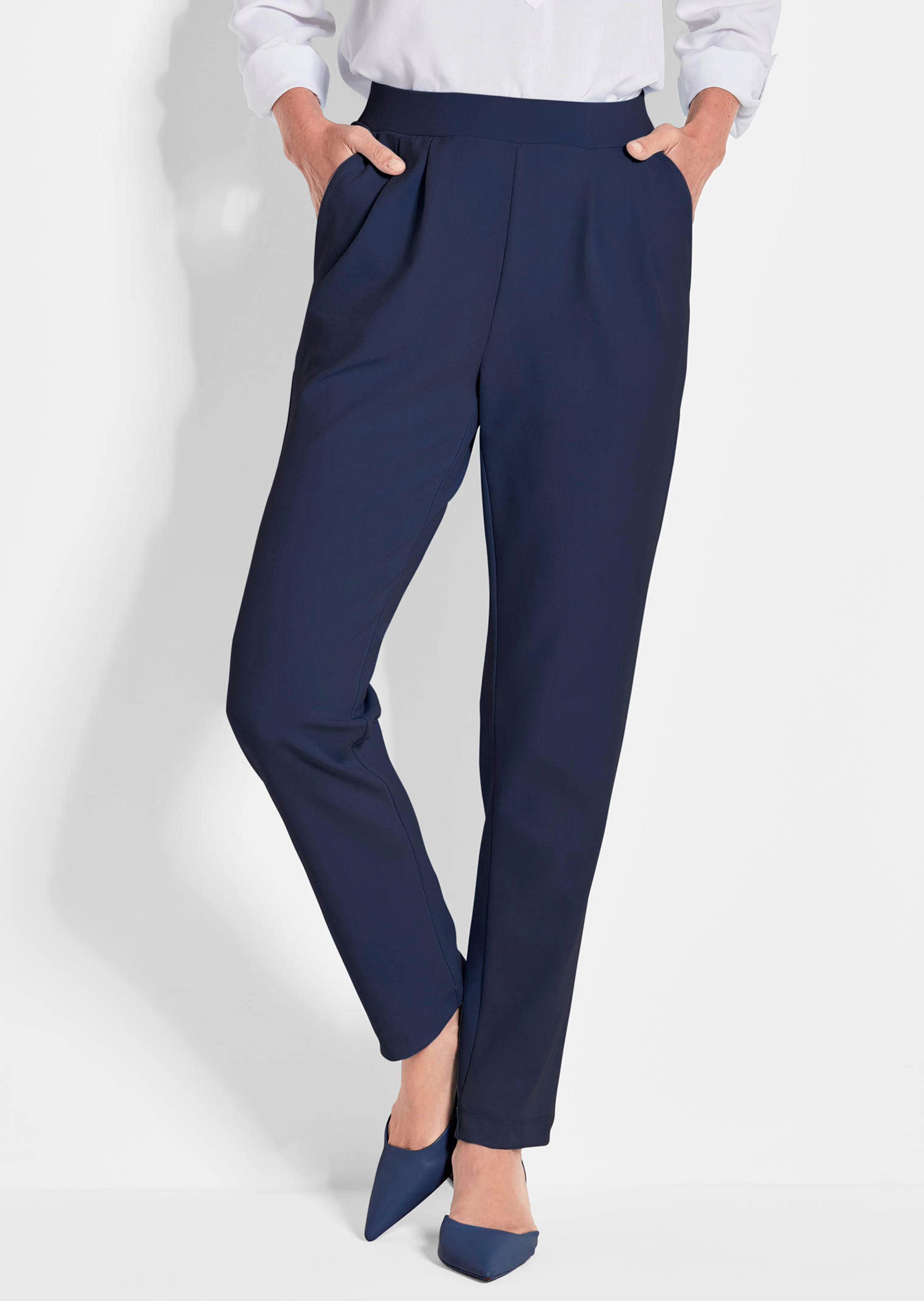 Pantalon quasi infroissable LOUISA en belle matière extensible