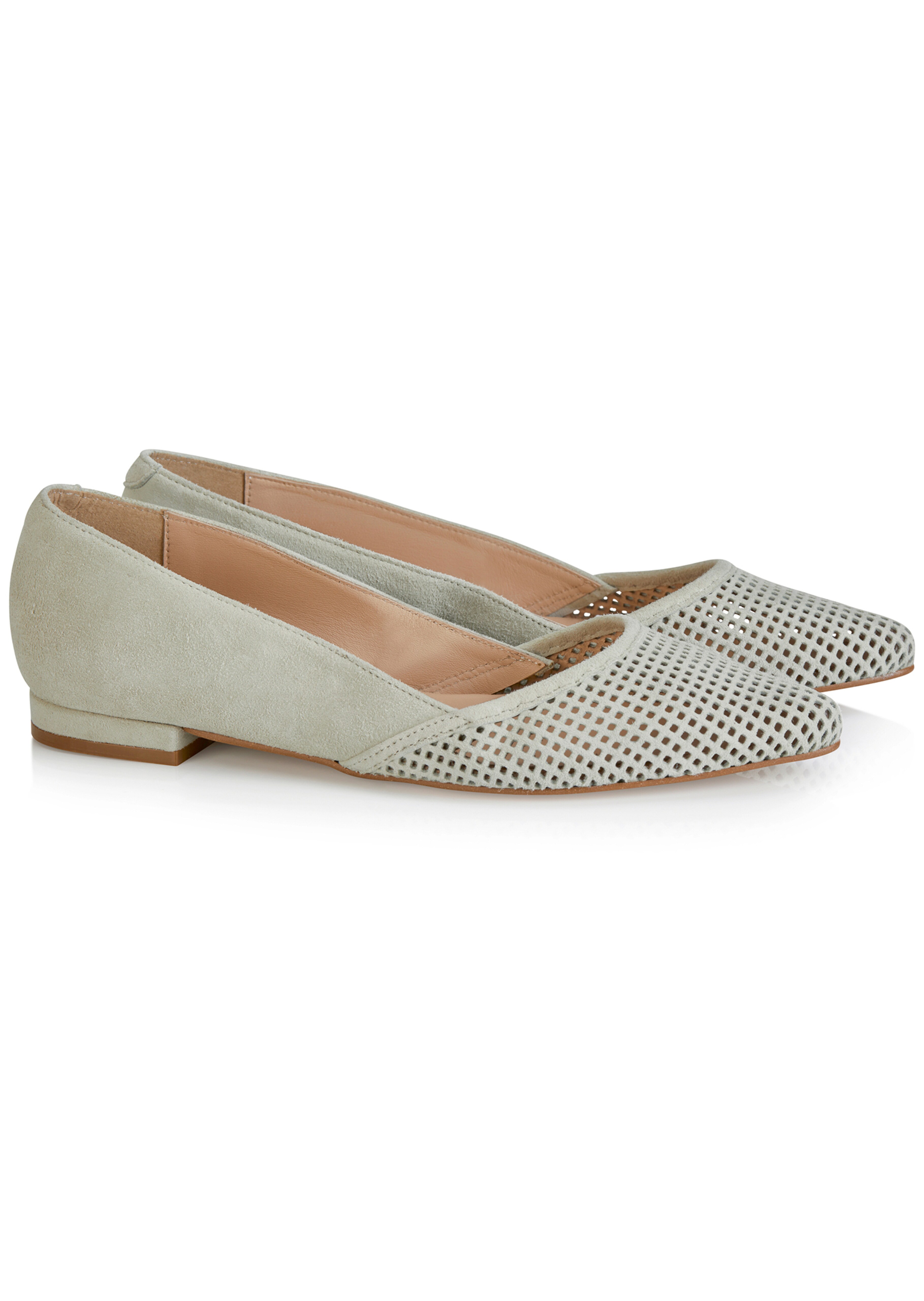 Suede ballerinas