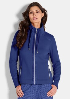 Veste sweat avec liens en satin thumbnail 1