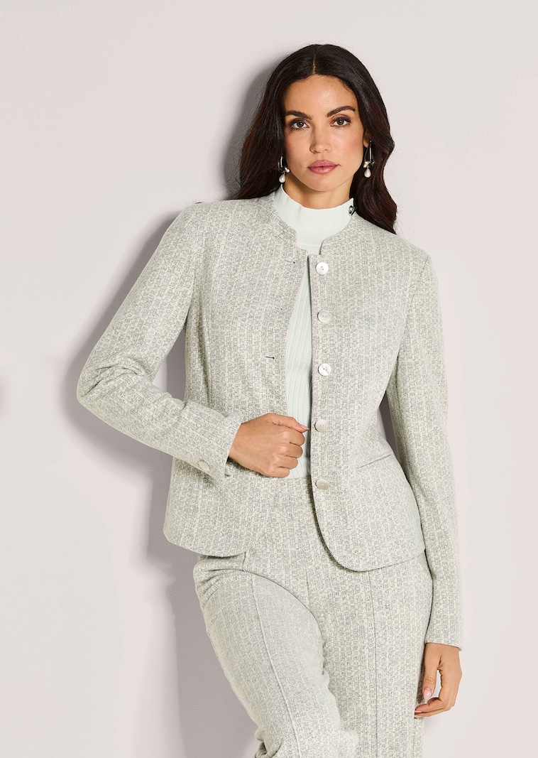 Kurzblazer in Struktur-QualitƤt