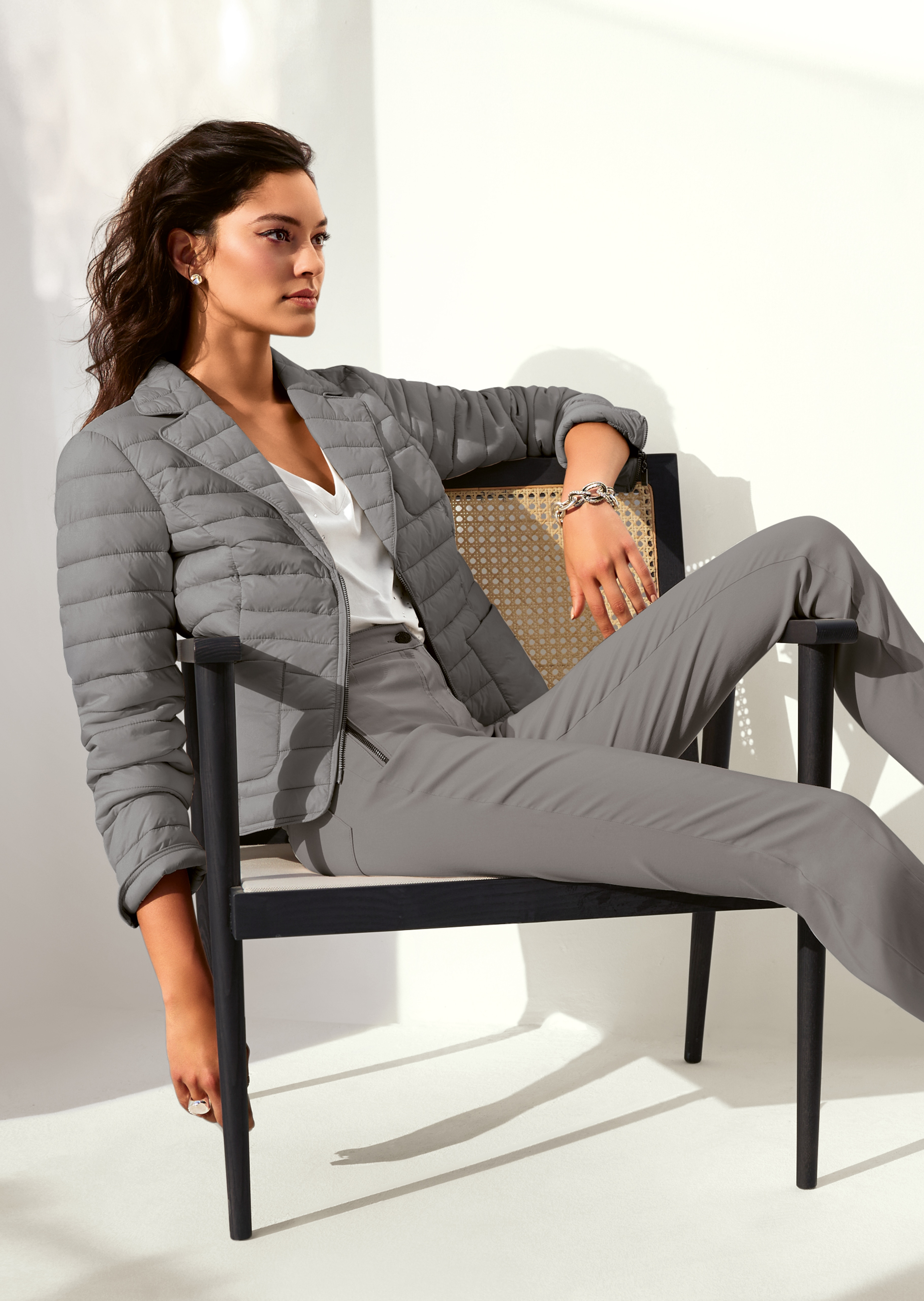 Steppjacke mit leichter Wattierung