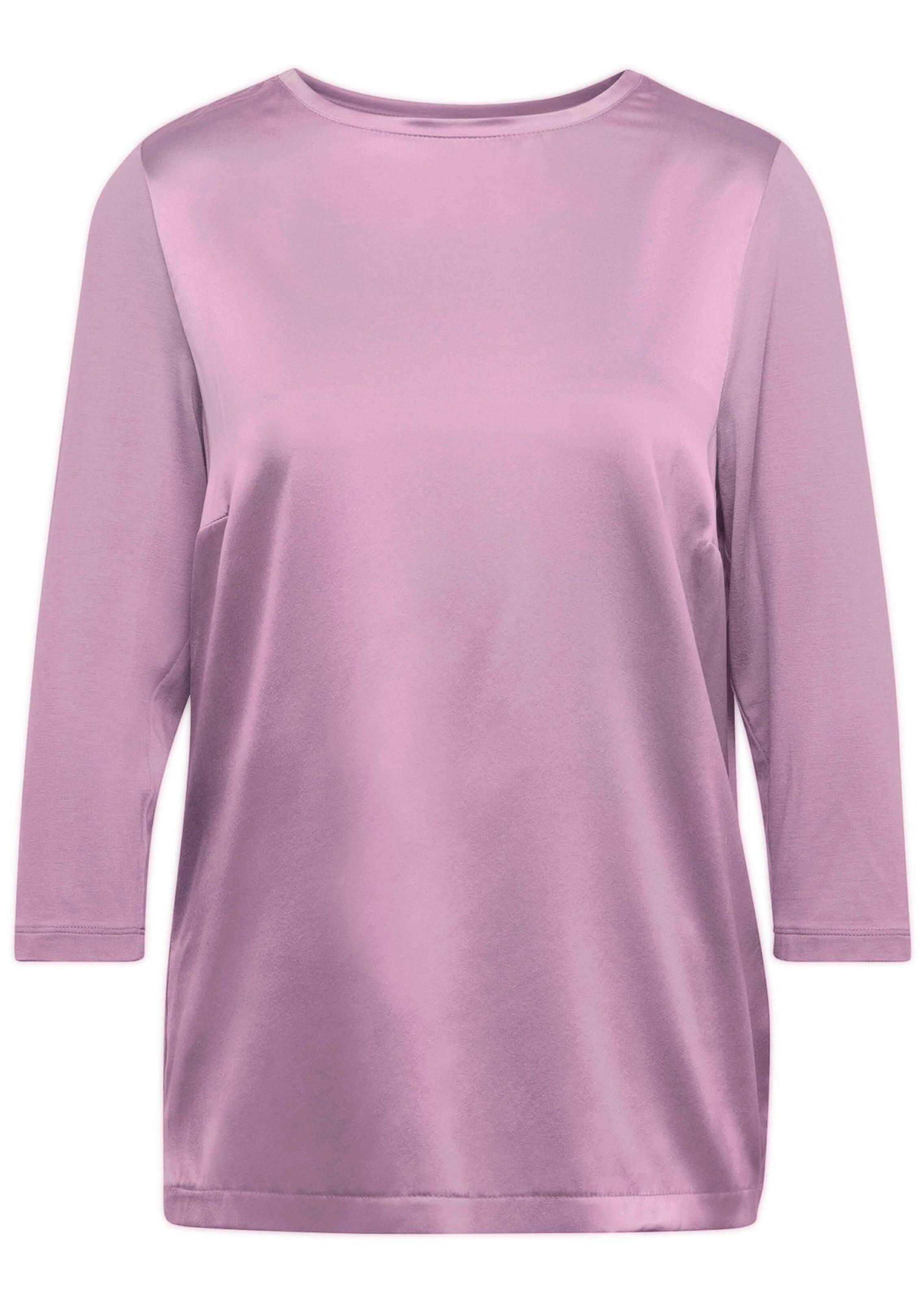 Chemisier avec empiècements en soie - mauve - Gr. 56 de Goldner Fashion
