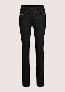 Beschichtete Slim-Jeans mit Schmucknieten thumbnail 6