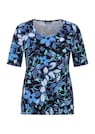 Katoenen shirt met kleurrijk bloemenpatroon thumbnail 6