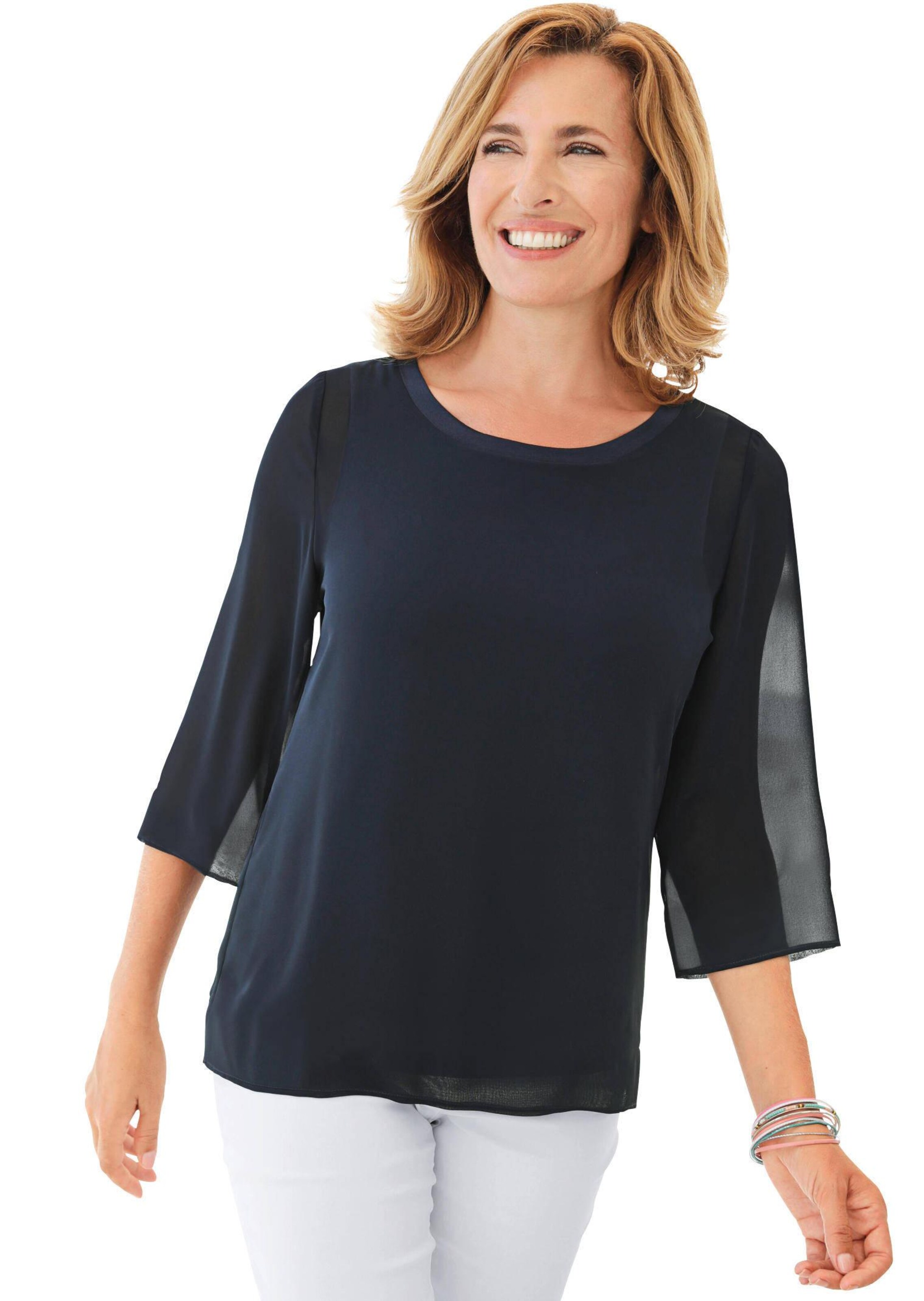 Stilvolles, gedoppeltes Blusenshirt