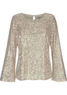 Pailettenbluse mit langem Arm thumbnail 6
