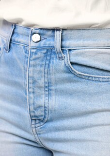 Jeans mit farbigem Beinabschluss thumbnail 7