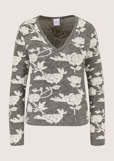 Pullover mit floralem Jacquard-Muster thumbnail 6