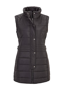 Gilet long avec surpiqûres obliques thumbnail 5