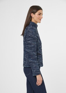 Tweed-Blazer mit Glanzgarn-Akzent thumbnail 4