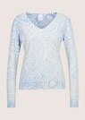 V-Pullover mit Unikat-Print thumbnail 1