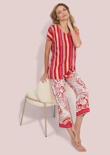 Pyjama aus Baumwoll-Jersey mit Modal thumbnail 3