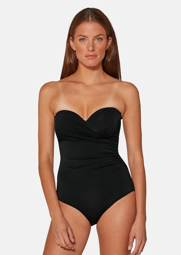 Swimming costume with draping