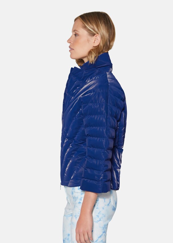 Short quilted jacket with 3/4 sleeves 3