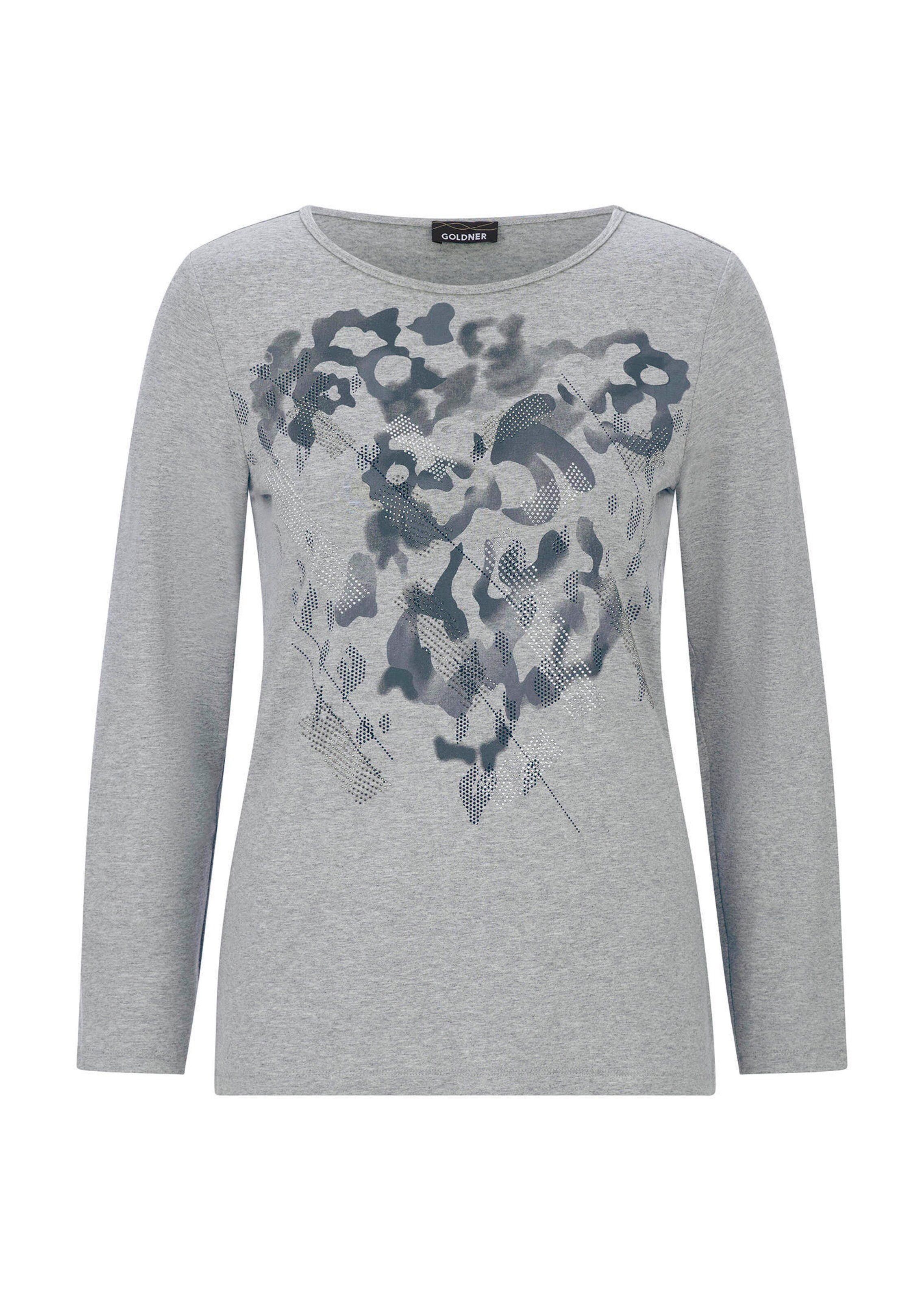 Langarmshirt mit Glitzersteinen