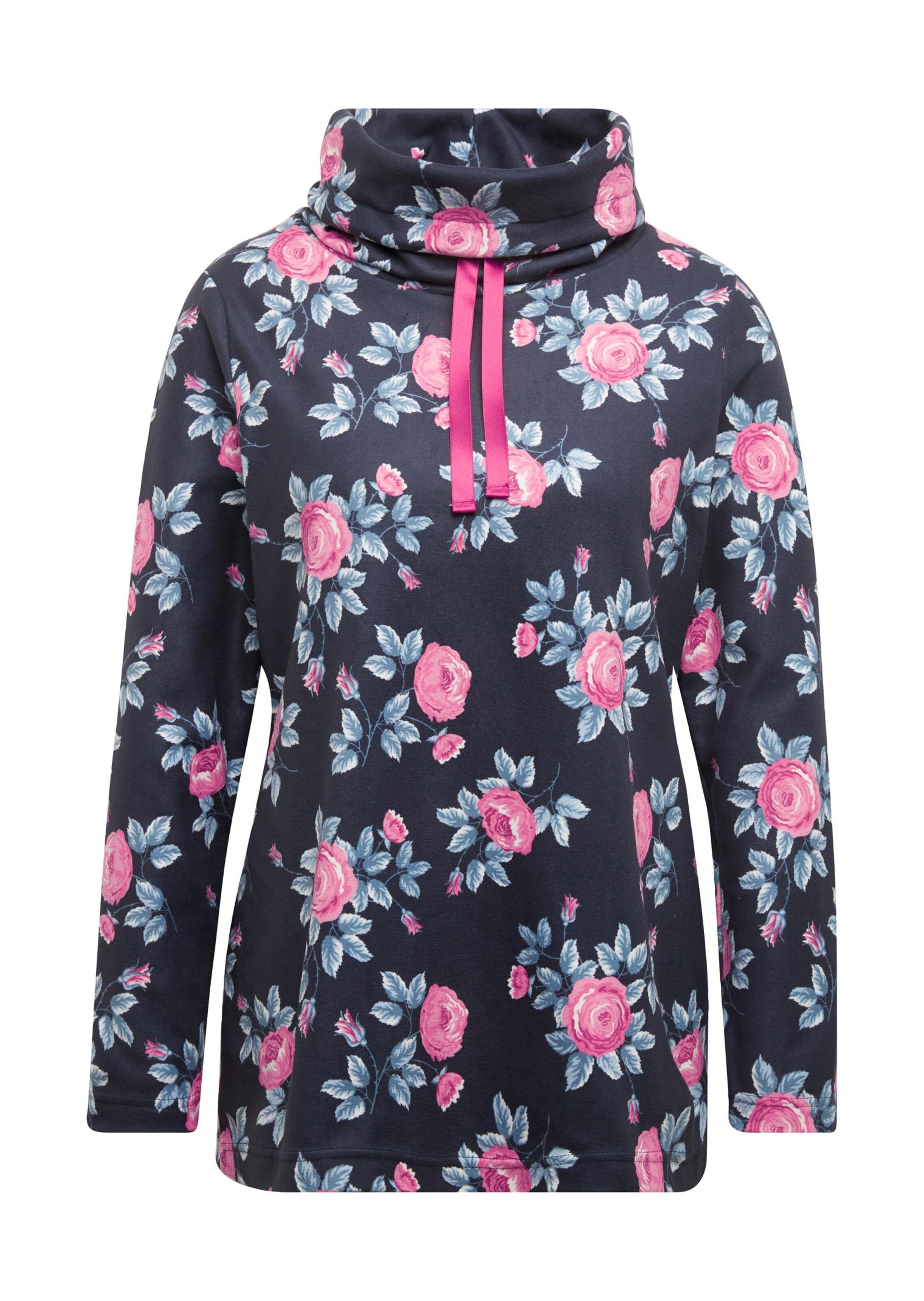 T-shirt en laine polaire - marine / fuchsia / bleu clair - Gr. 44 de Goldner Fashion