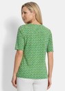 Shirt van viscose met minimalistische geometrische print thumbnail 3
