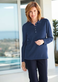 Unkomplizierter Pullover mit Polokragen thumbnail 5