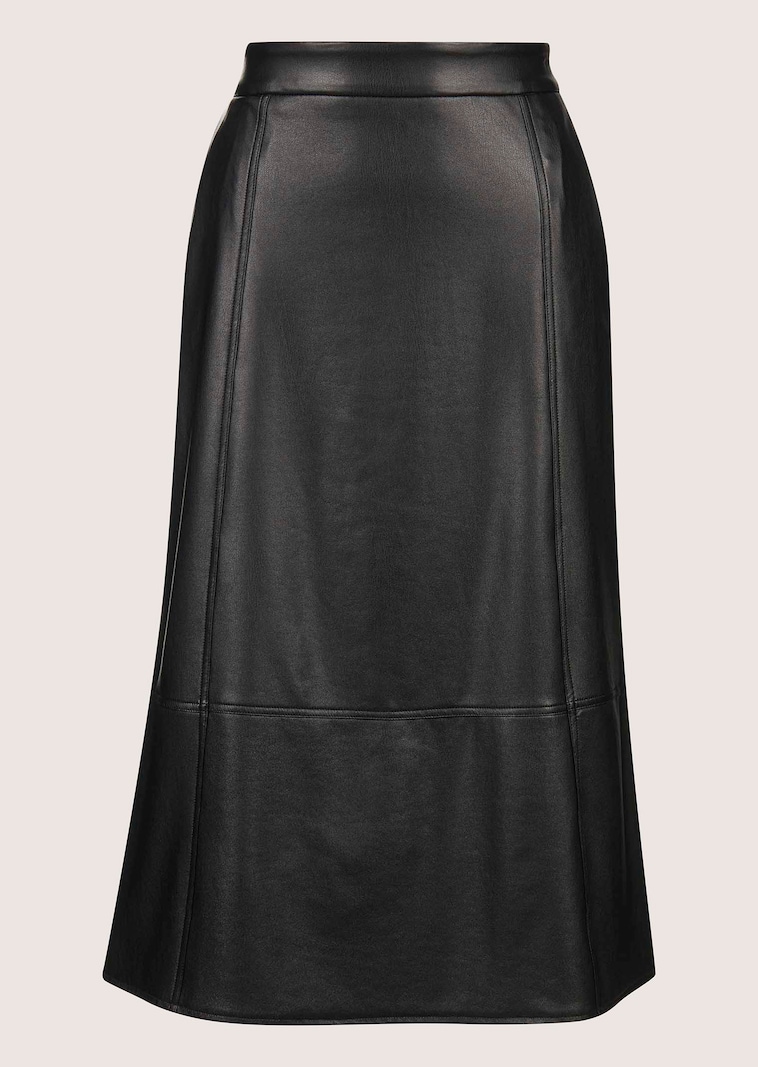 Schwungvoller Rock im Leder-Look