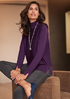 Stehkragenpullover mit Langarm thumbnail 6