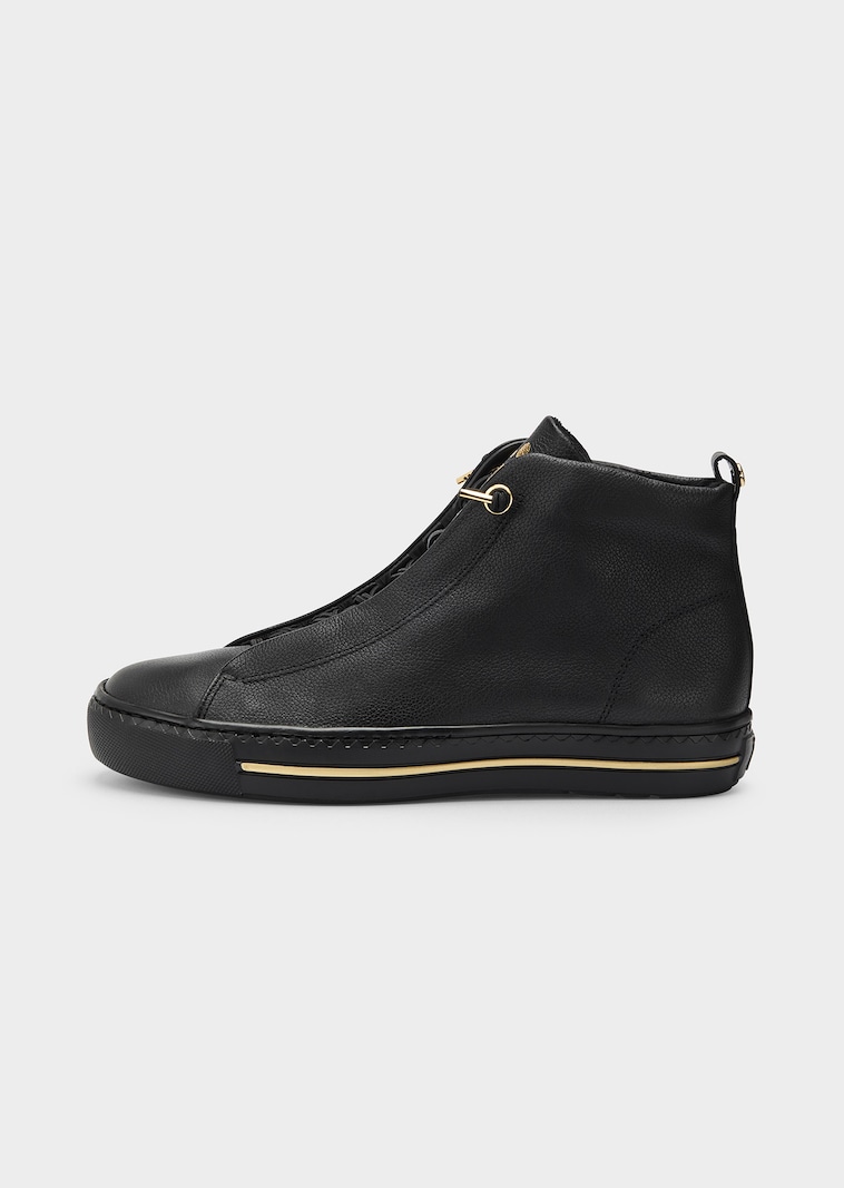 High-Top-Sneaker aus Leder