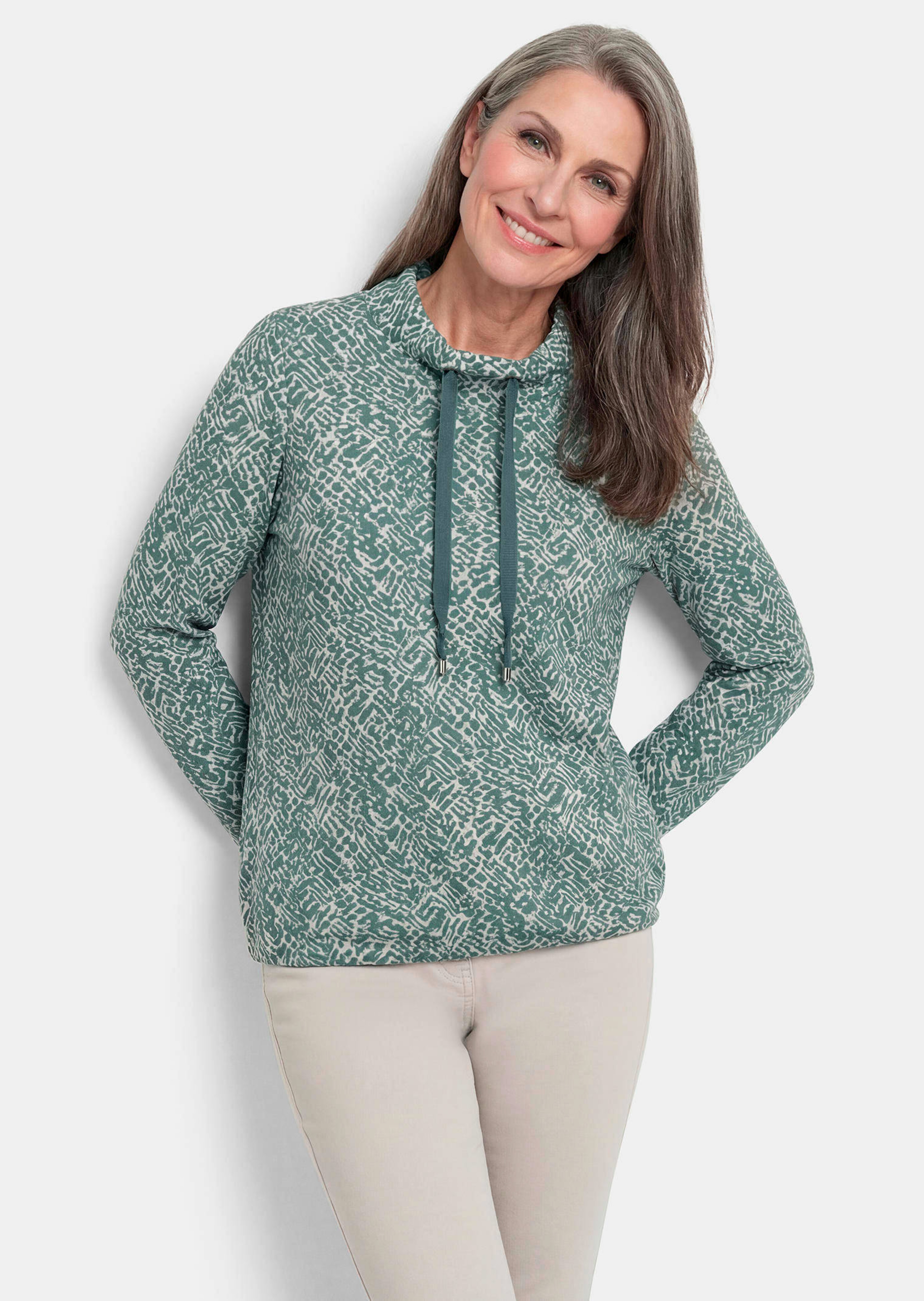 Sweatshirt aus flauschigem Jersey