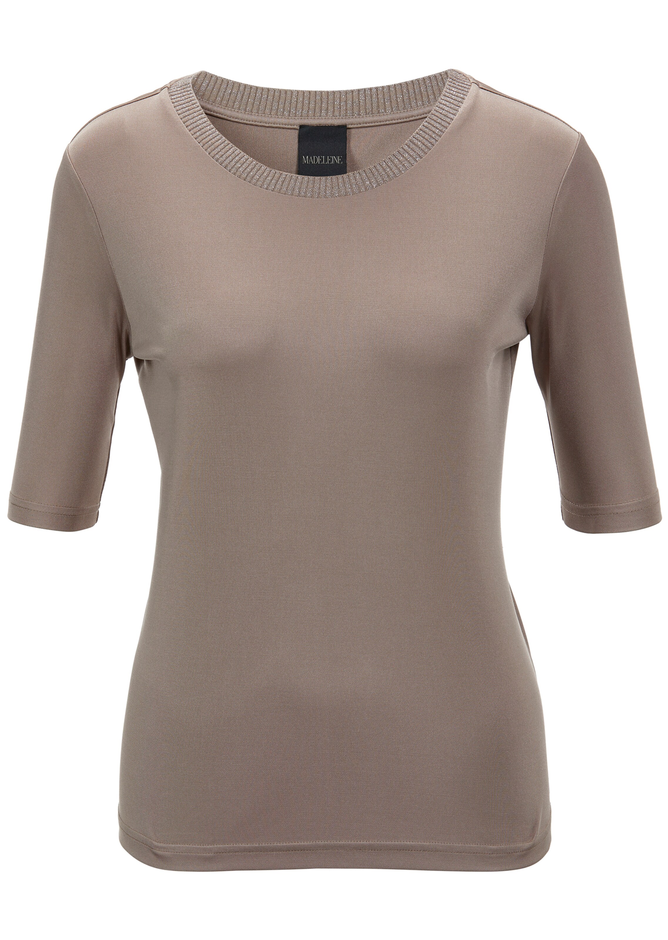 Seiden-Shirt mit Halbarm