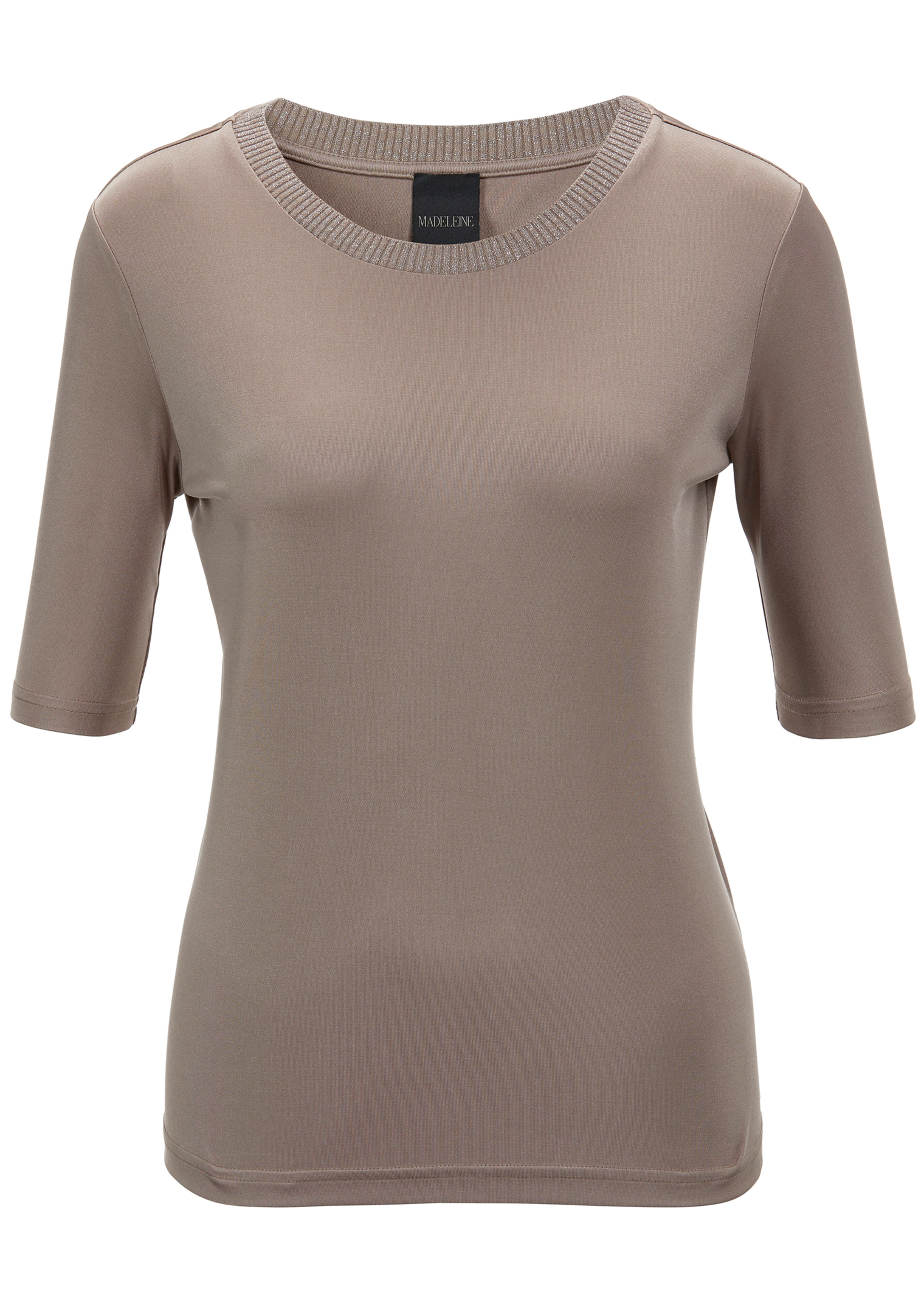Seiden-Shirt mit Halbarm