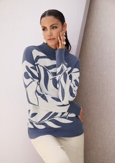 Jacquard-Pullover mit floralem Muster thumbnail 7