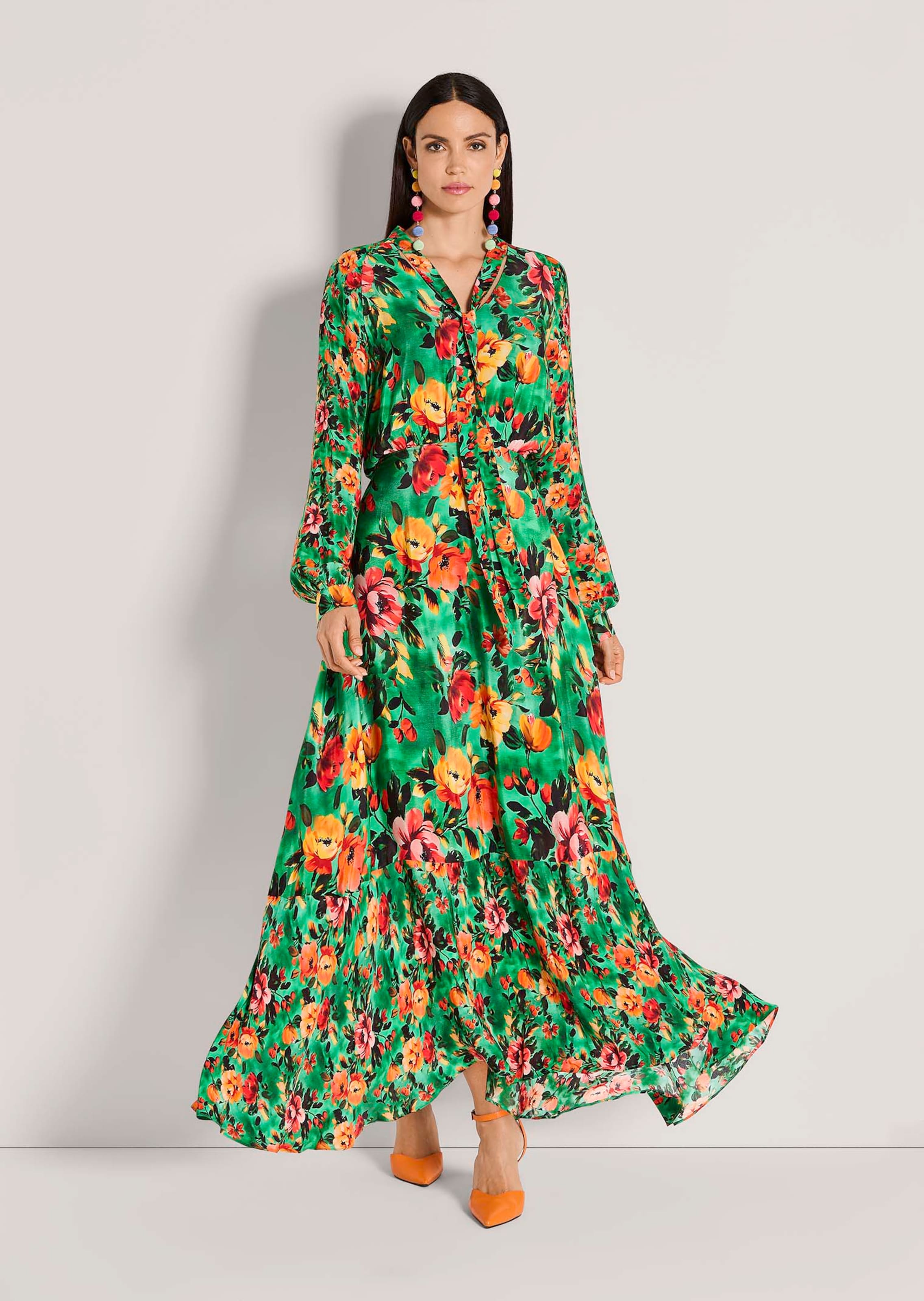 Maxi-jurk met bloemenprint
