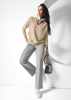 V-Pullover aus reinem Kaschmir thumbnail 7