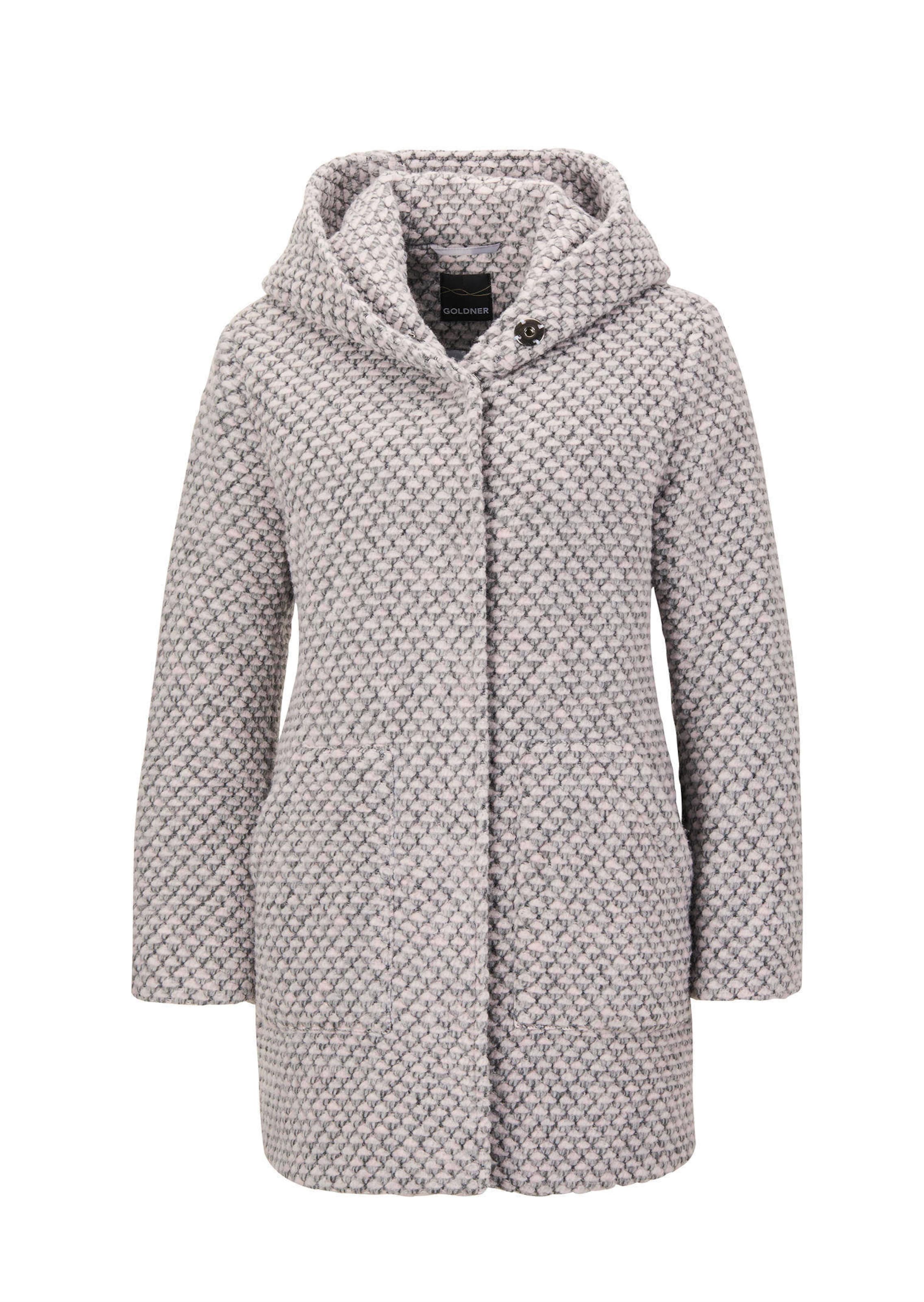 Kurzmantel mit Wollanteil in Bicolor-Optik