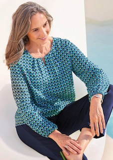 Blouse imprimée en pure viscose thumbnail 7