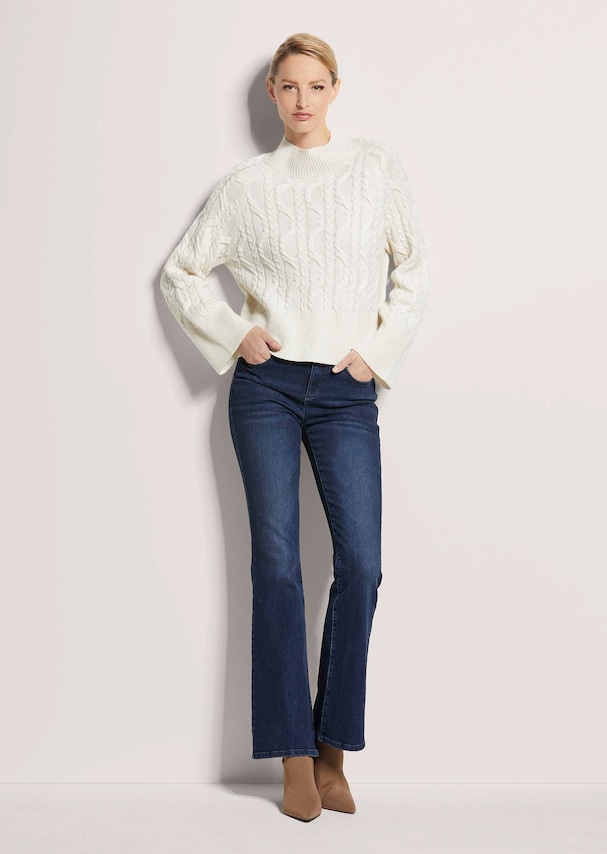 Kaschmir-Pullover mit Zopfmuster 1