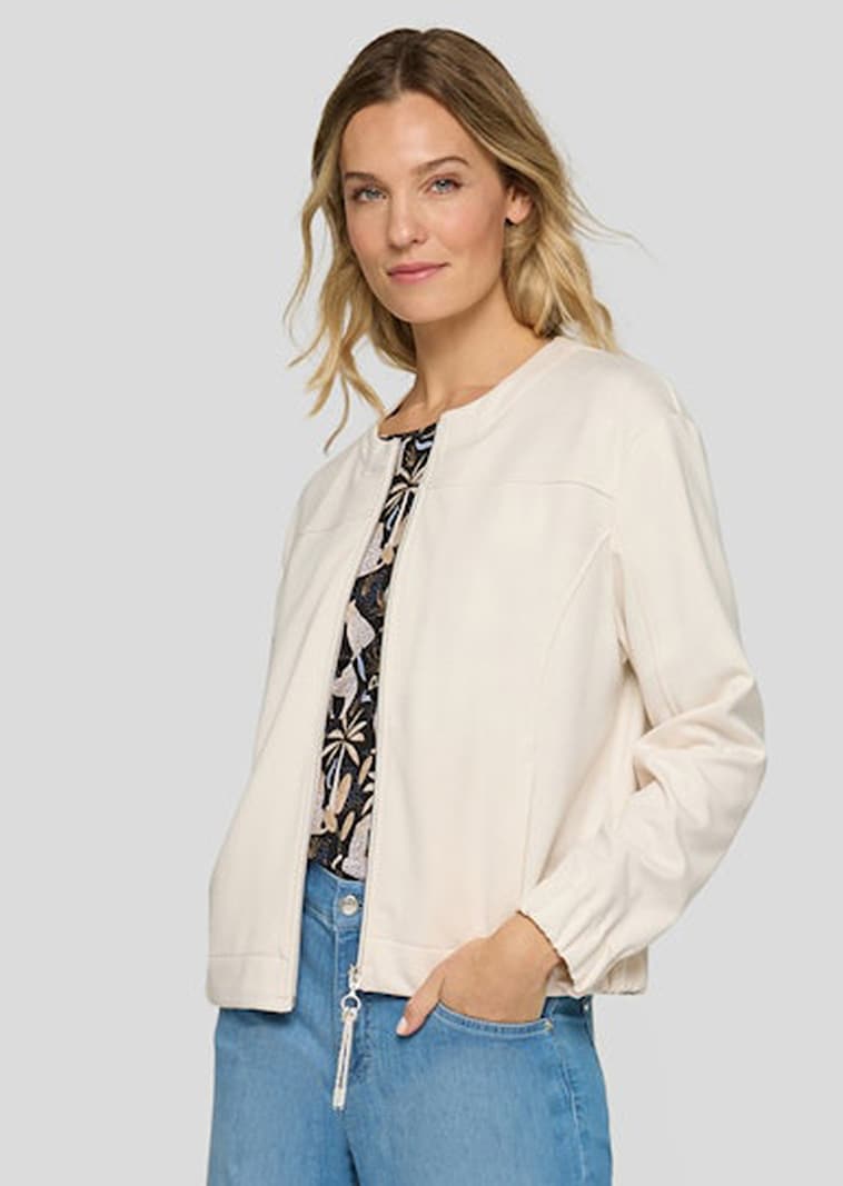 Blouson en jersey avec fermeture zippée