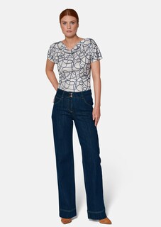Weite Jeans mit Knöpfen thumbnail 2