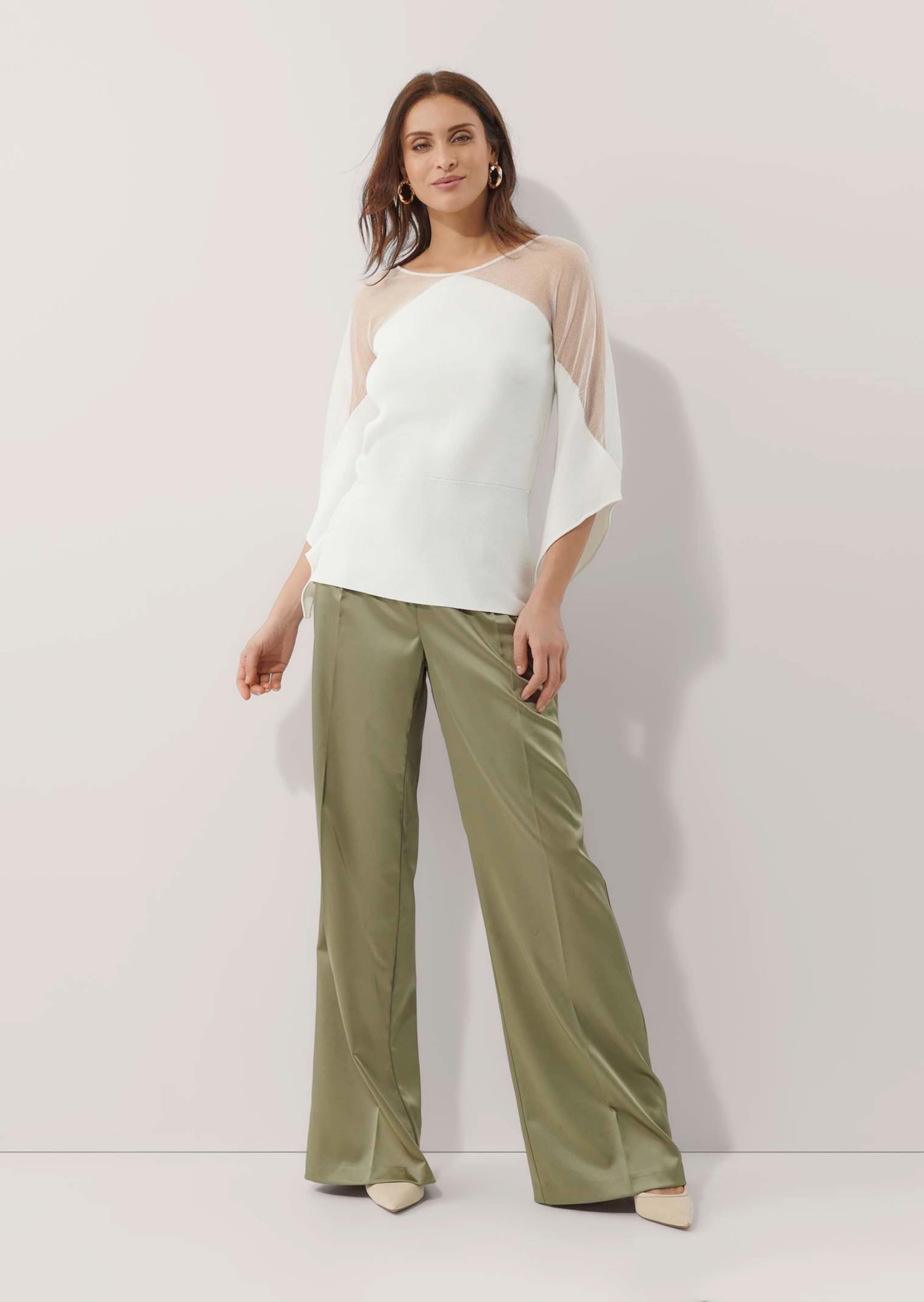 Pullover mit Mesh-Einsatz