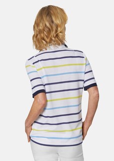 Ringel-Poloshirt aus weichem Pikee thumbnail 3