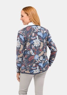 Farbharmonische Strickjacke mit fantasievollem Jacquardmuster thumbnail 2