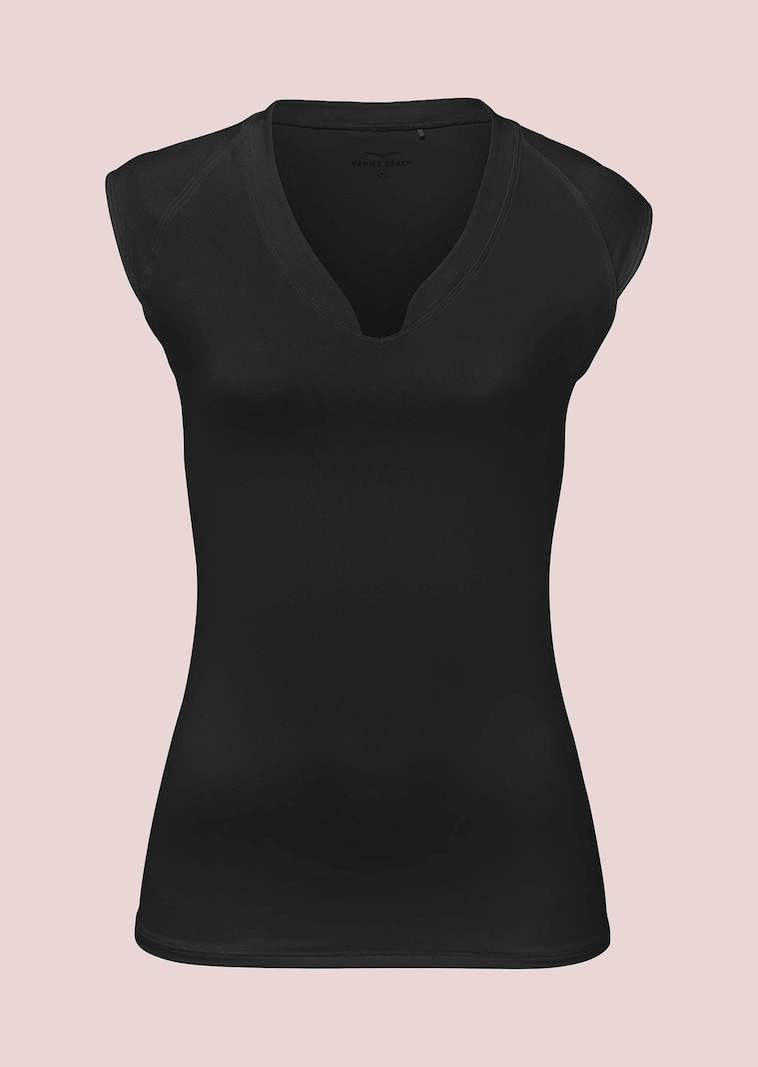 Sportliches Shirt mit Stehkragen