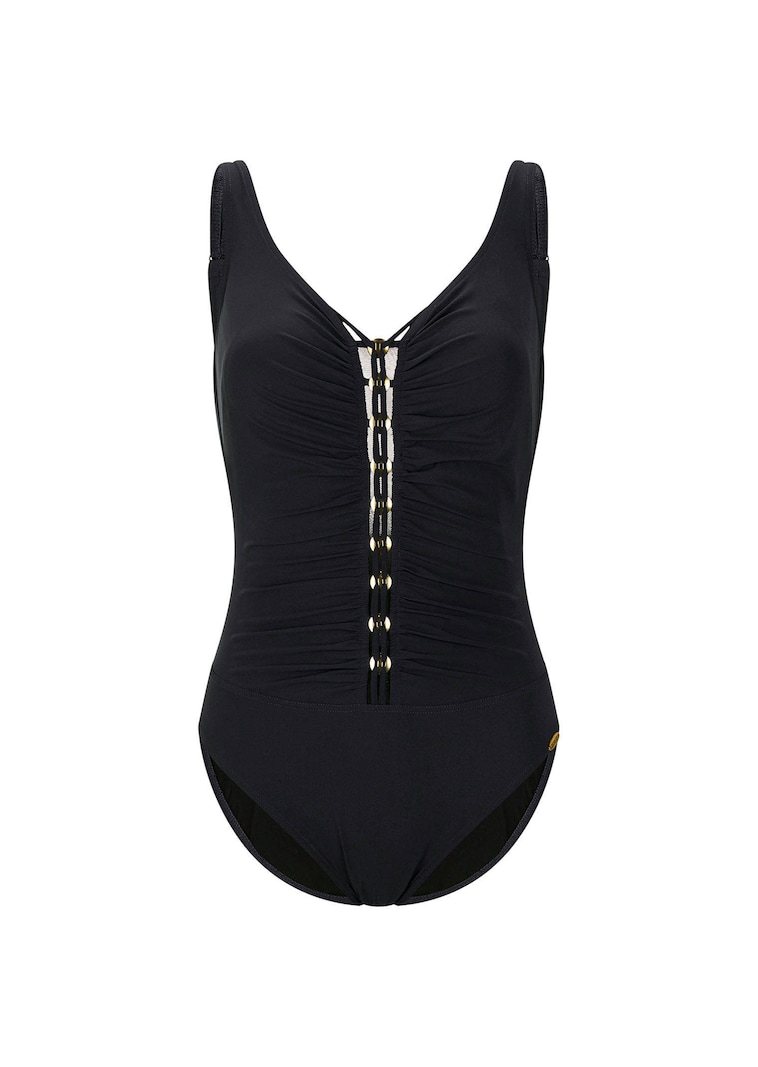 Badeanzug mit eleganter Raffung